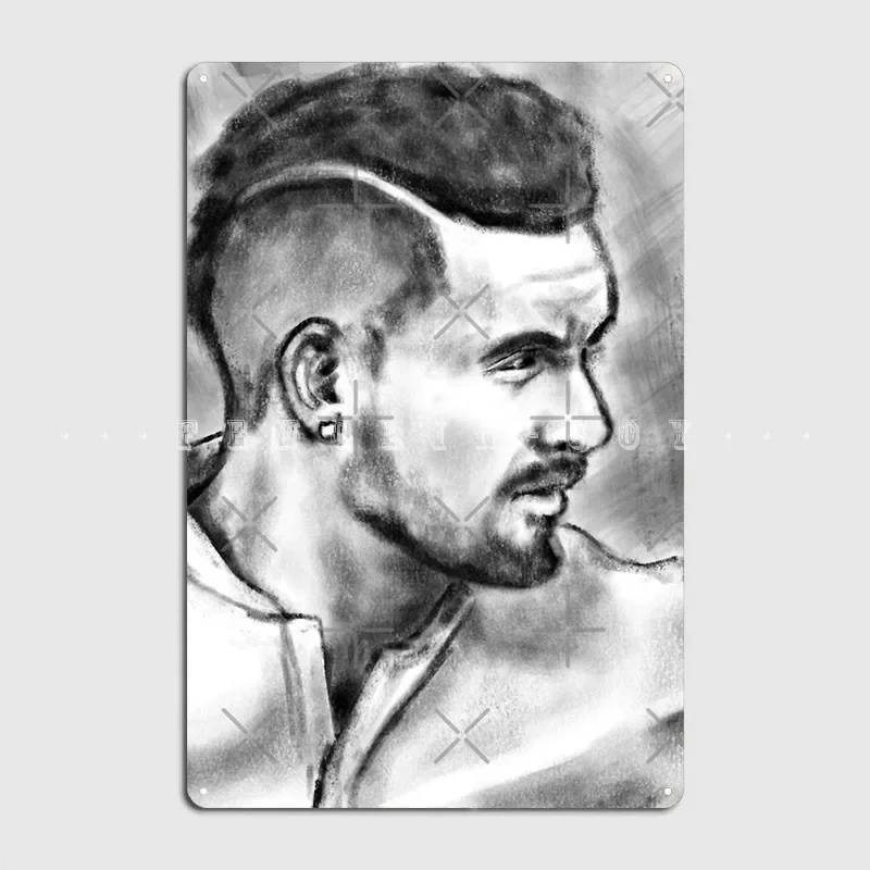 Nick Kyrgios Metal Sign Wall Mural Home Create Plaques Tin Sign Posters