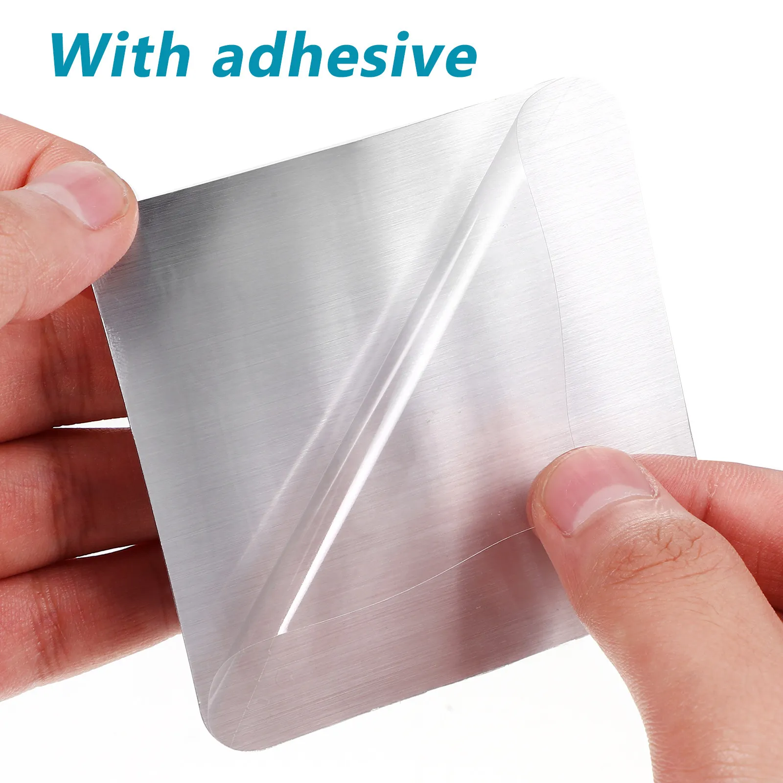 5Pcs 304 Stainless Steel Adhesive Hooks Heavy Duty Wall Mount Hooks for Hanging Towels Coats Bags Kitchen Bathroom Bedroom Decor