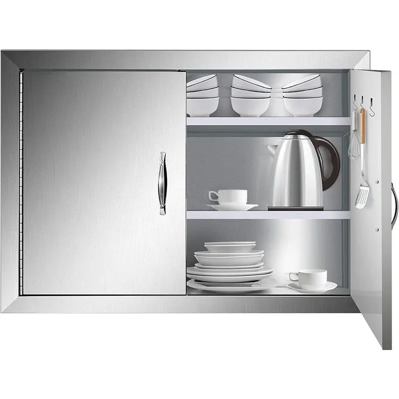 

Hot Selling BBQ Island 304 Stainless Steel Cabinet Doors Double Access Door for Outdoor Kitchen