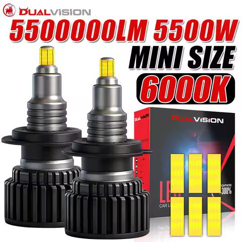 3D 360 H7 LED Car Headlight Bulbs Canbus H8 H9 H11 Fog Lights 9006 Hb4 9005 Hb3 9012 Hir2 Led plug and play Auto Lamps 6000K 12V