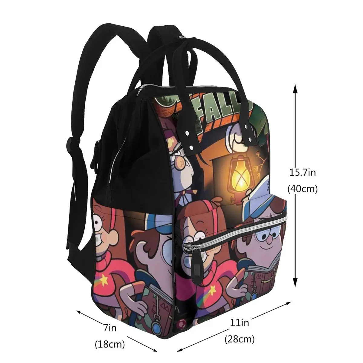 Gravitys Falls Student Backpack School Bag Hiking Travel Daypack for Men Women Bookbag Shoulder Bags