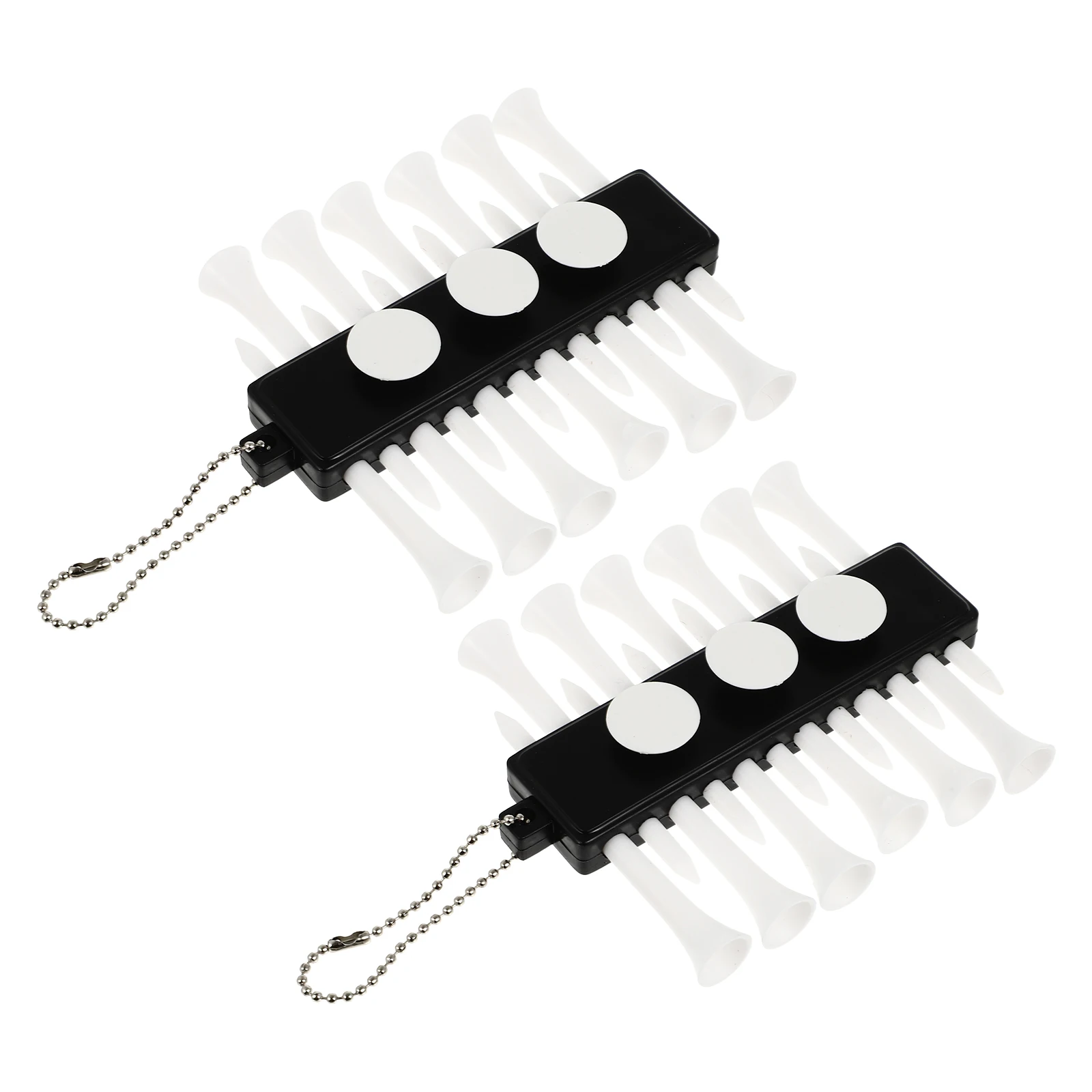 Soportes para camisetas de golf asequibles, fuerte capacidad antidesgaste para accesorios de golf, soportes para camisetas de plástico portátiles, 2 uds.