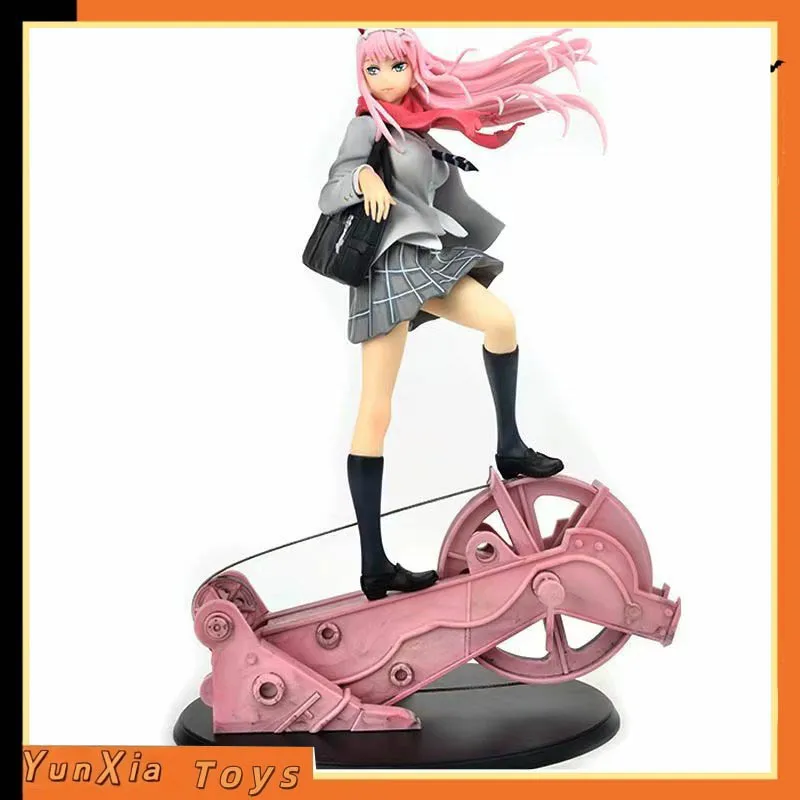 

Zero Two Darling In The Franxx Anime Figure School Uniform Standing Pose Boxed Desktop Ornament Collectible Model For Anime Fans