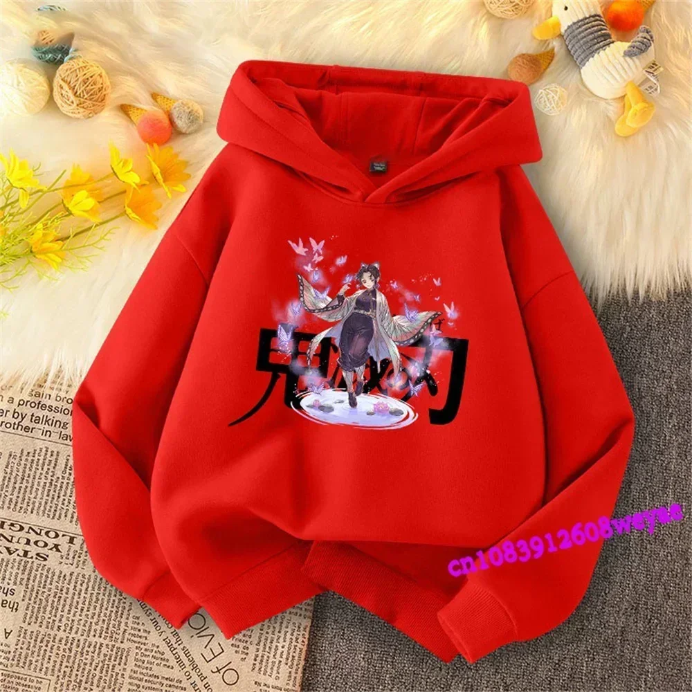 Demon Slayer Spring And Autumn Children Boys And Girls With Hoodie Sweater Top Cartoon Printing Children\'s Sportswear Coat Baby