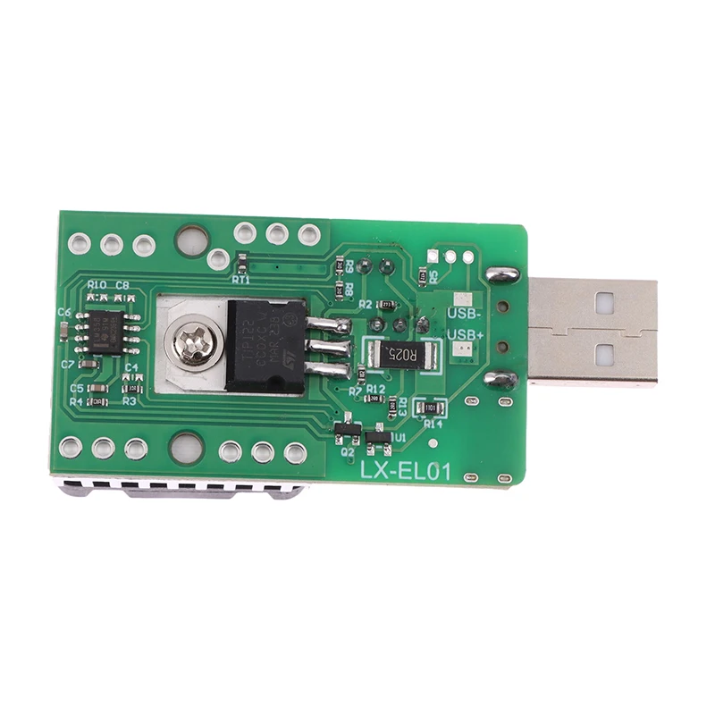 13V/22W3A 3.7V~13V Electronic Load Power Discharge Tester USB/Type-C 0.15A~3A Adjustable Resistor Test Module With Cooling Fan