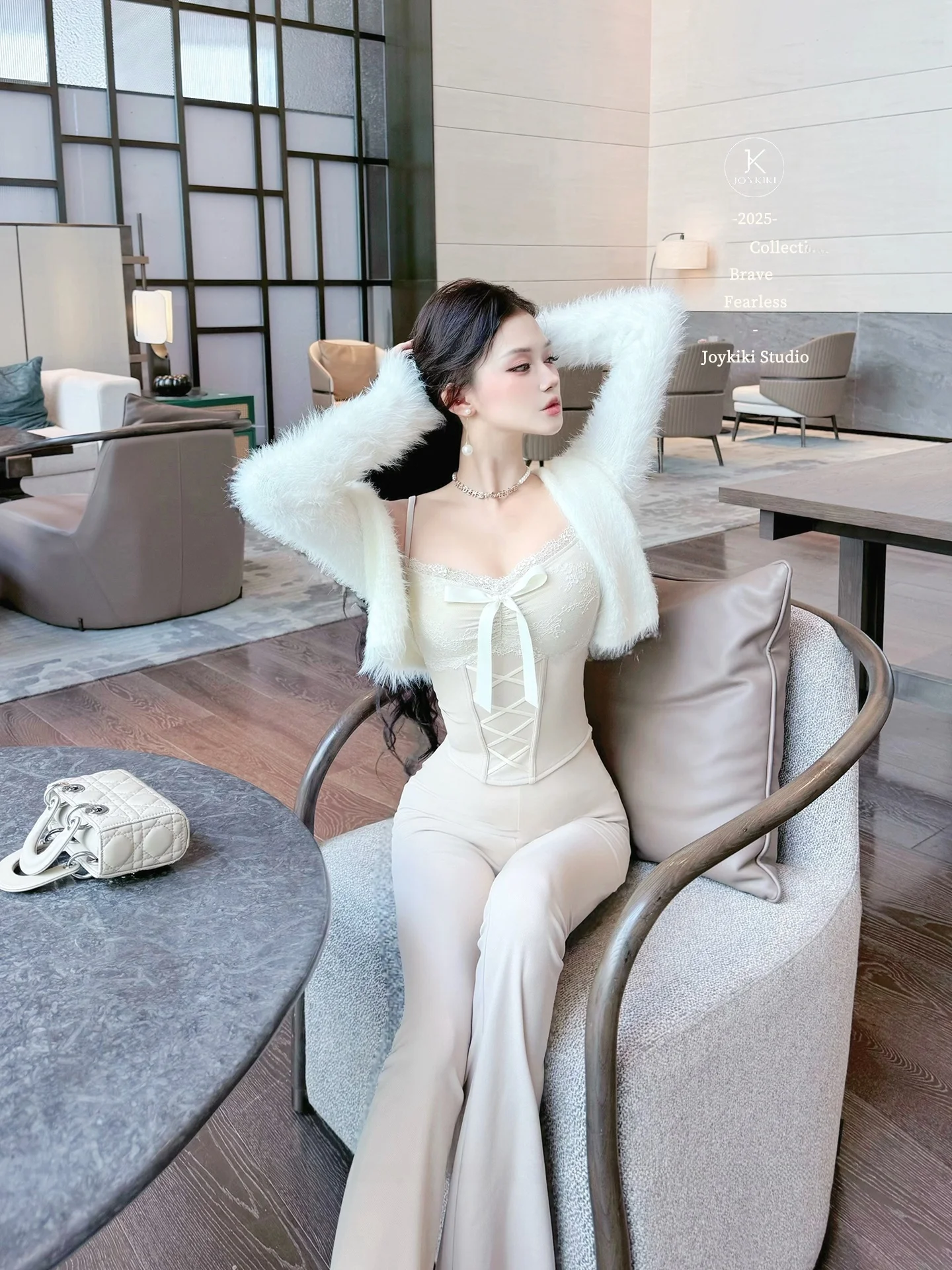 

Женский топ-жилет Ele Pure Desire с завязками, элегантный, модный, средней длины