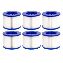 Type VI Filter Spa Filter Cartridge Compatible with GYMAX SPA & Most Hot Tub, Massage Pool, Inflatable Pool, Swimming Pool
