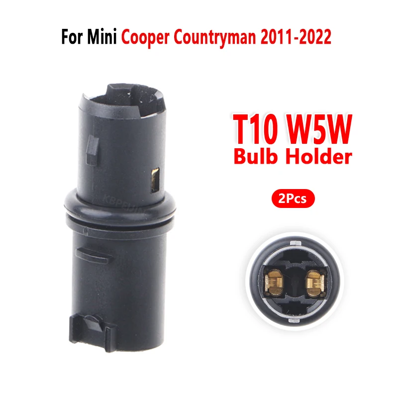 For Mini Cooper Countryman 2011 to 2022 Clearance Light Socket T10 Bulb Holder Car Lamp Base Accessories 2 Pcs
