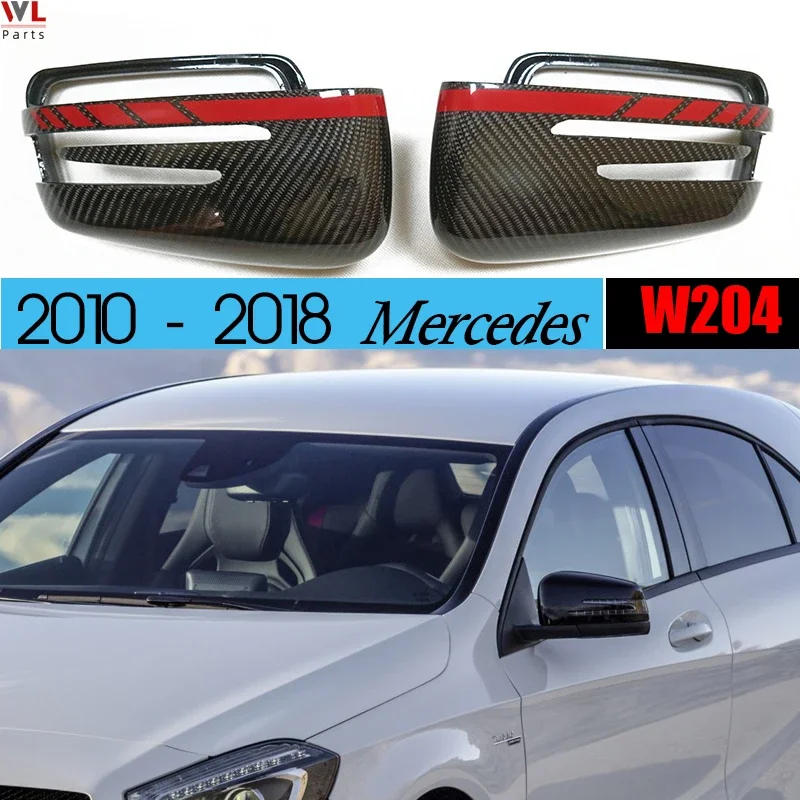 

Car Carbon Fiber Side Door Rearview Mirror Cover Cap Trim for Mercedes-Benz W176 W246 W204 W212 W221 GLA X156 GLK X204 CLA C117
