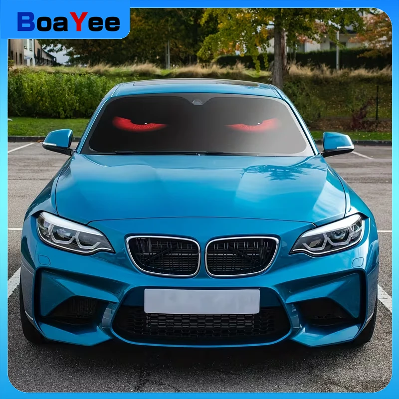 

Car Front Windshield Sun Shade, 98% UV Protection Heat Blocking Sunshade, Foldable & Easy to Store, Summer Car Cooling Accessory