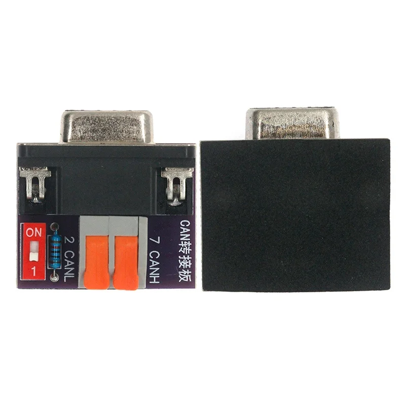 CAN adapter board head screw-free DB9 female headband terminal 120 ohm resistor CAN interface board USB to PCAN view 5