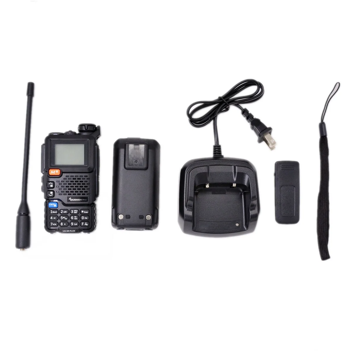 Quansheng UV-5R Plus Two Way Radio AM / FM 50-600Mhz RX Scrambler Encrypt DTMF Wireless Replication Fast Copy Channel Interphone