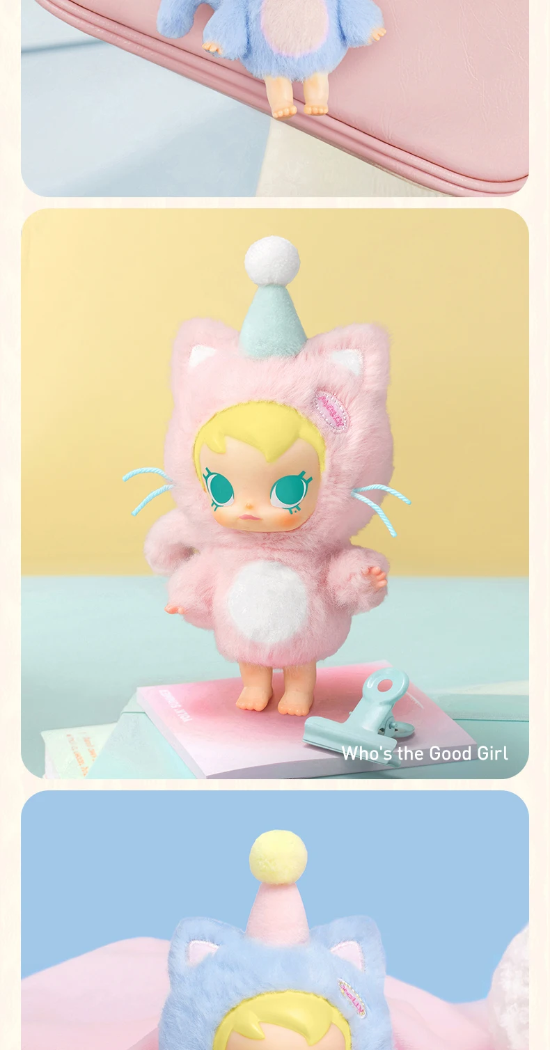 POP MART Baby Molly Pocket Friends Series-Caixa cega com pingente