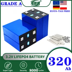 No tax 8000 cycle LiFePO4 3.2V rechargeable battery, suitable for DIY 12V 24V 48V caravan marine solar energy system