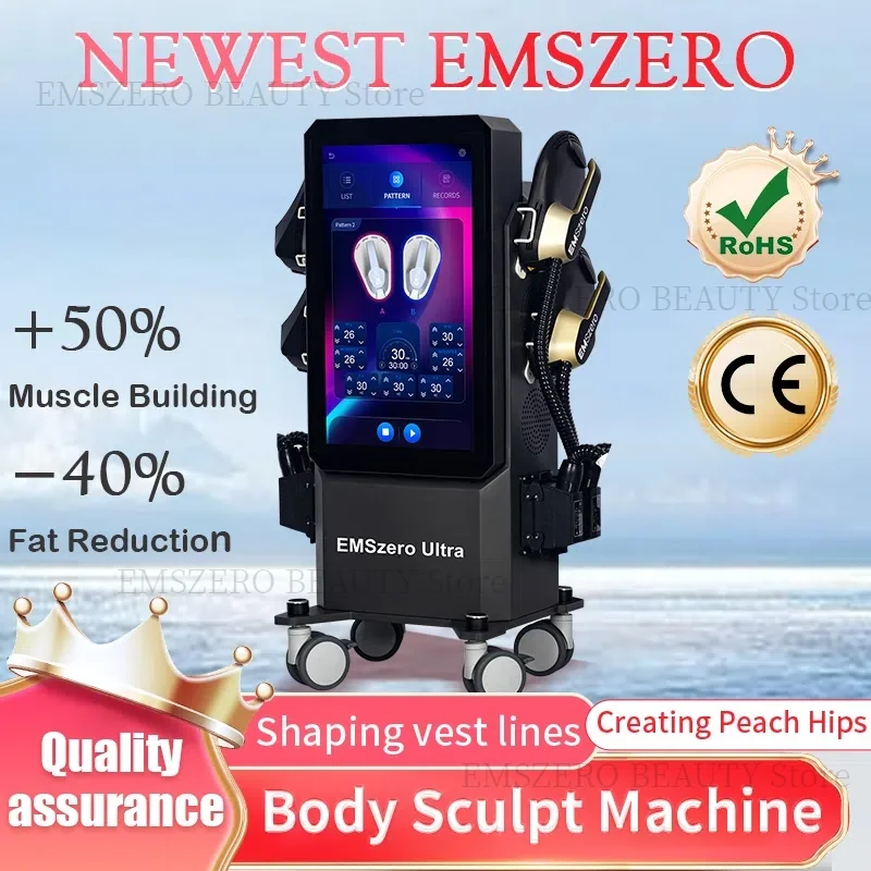 High-end EMSZERO 6500W NEW Nova Body Sculpt Muscle Weight Sculpt Therapy slimming Stimulate Muscle Slimming Appliances Machine