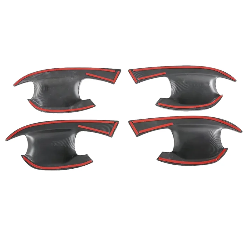 8Pcs Car Outside Door Puller Cover Handle Bowl Trim Sticker for Kia Sportage NQ5 2021-2023 with Smart Key Hole LHD