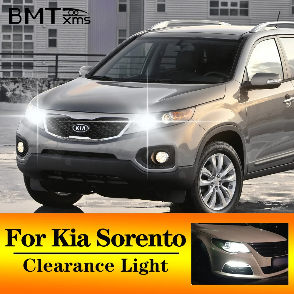 BMTxms 2pcs T10 W5W LED Clearance Light Parking Lamp For Kia Sorento 1 2 2002 2003 2004 2005 2006 2007 2008 2009 2010 2011 2012