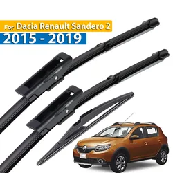 Erick's Wiper Front & Rear Wiper Blades Set For Dacia Renault Sandero 2015 - 2019 Windshield Windscreen Window Brush 22