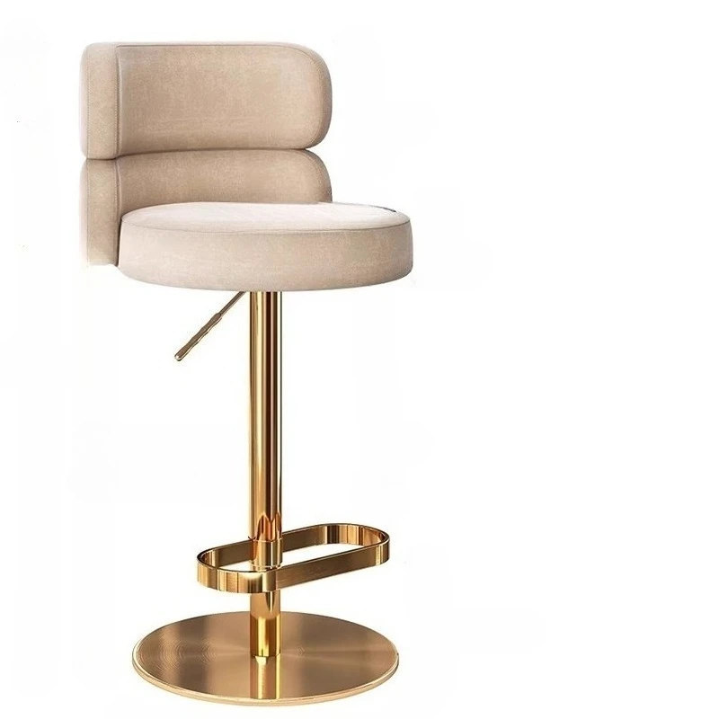 Revolving Home Lounge Bar Chairs Back Adjustable Designer Luxury Stool Modern High Taburete Alto Counter Stools For Kitchen