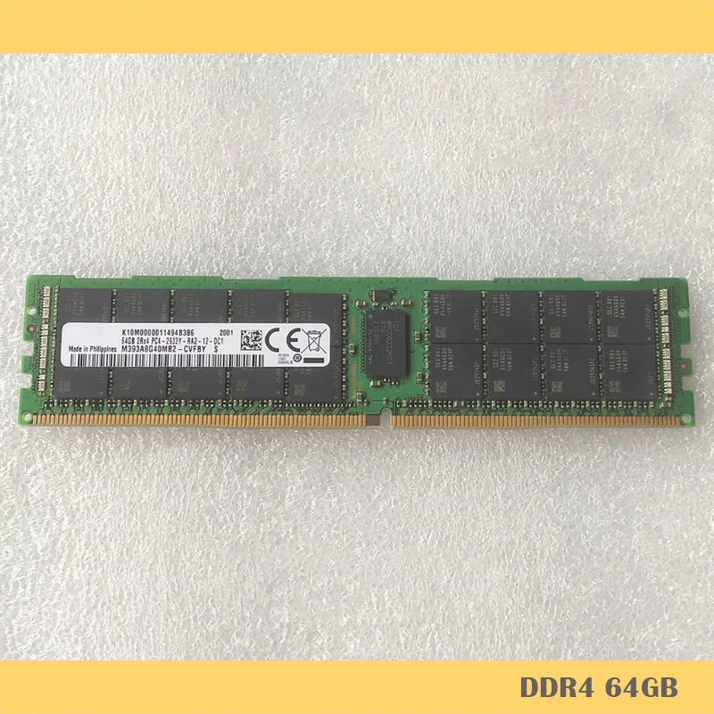 

1 шт. для Samsung, Серверная память 64 Гб DDR4 2RX4 PC4-2933Y REG перед отправкой, идеальный тест