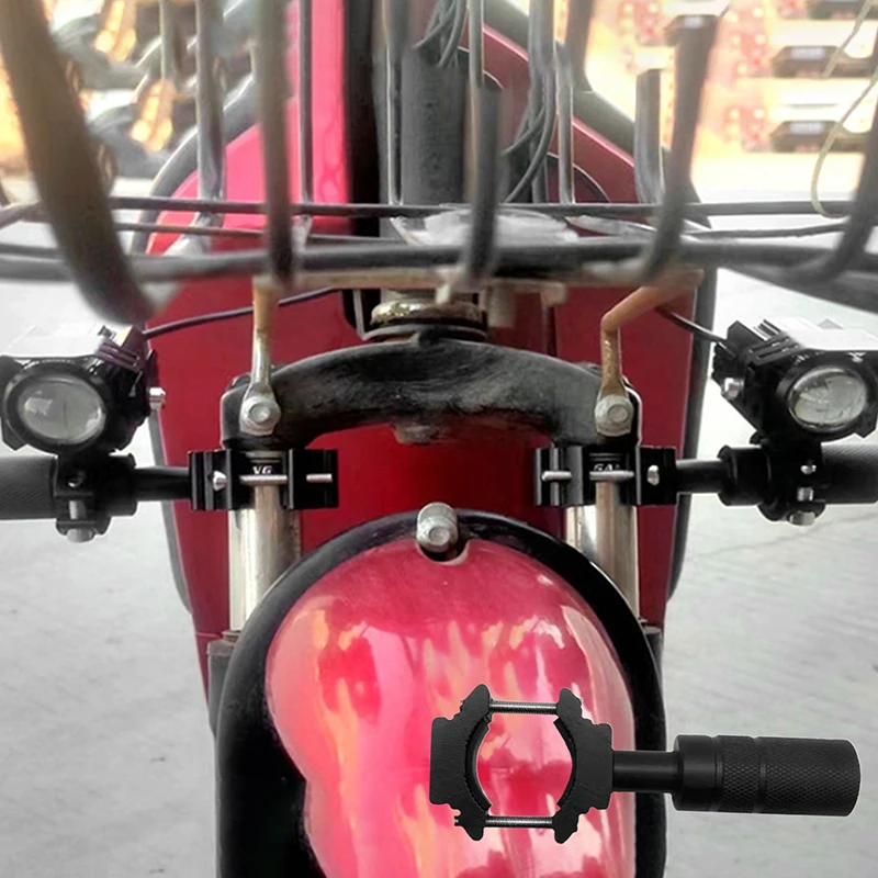 Motorcycle Fog Light Bracket Motorcycle Auxiliary Headlight Support Universal Fork Spotlight Holder Headlight Extension Bracket