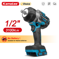 Kamolee 3100NM Brushless Electric Wrench 1/2 inch Cordless Impact Wrench Handheld Power Tool For Makita 18v Battery