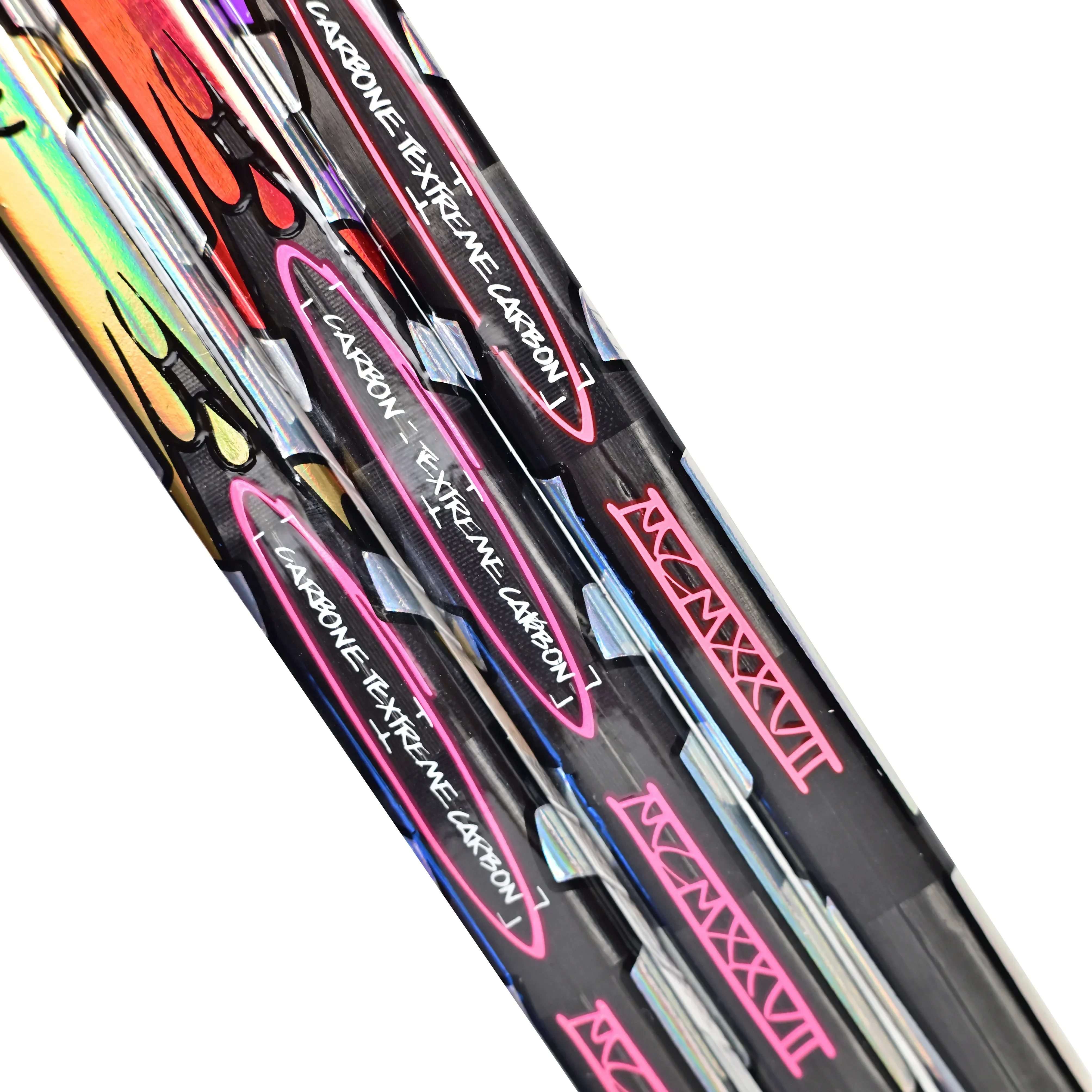 2-Pack SR Pulse FT Series Graffiti Ice Hockey Sticks Carbon Fiber with Grip - Lightweight Hockey Equipment for Ice Hockey