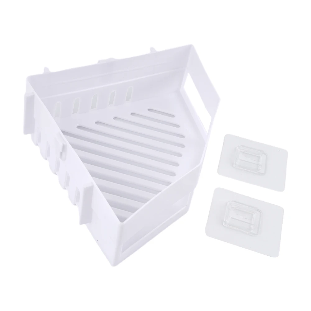 Triangle Shelf  Wall Corner Shelf Toiletries Organizer Rack Shampoo Rack Makeup Storage Rack Kitchen Bathroom Accessories