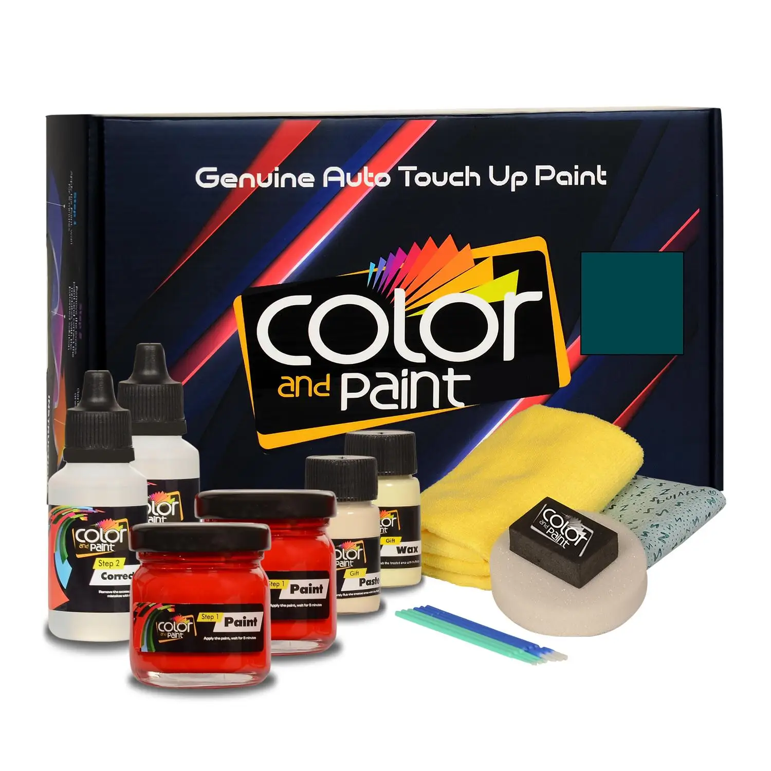 Color y pintura compatible con Ford America Automotive Touch Up Paint - GULFSTREAM BLUE-m-pro Care