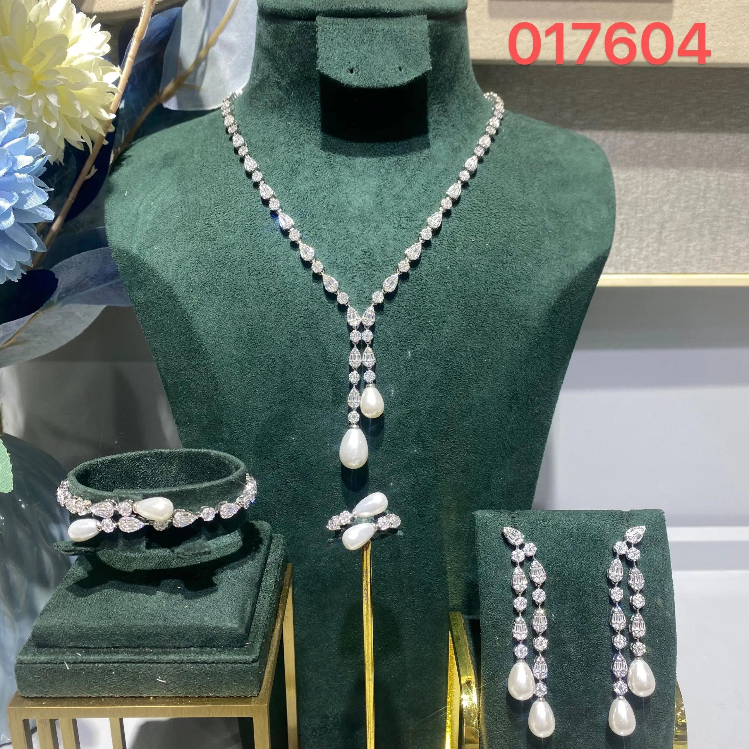 juego-de-joyeria-de-perlas-en-forma-de-lagrima-de-lujo-bride-talk-4-piezas-elegantes-pendientes-largos-con-circonitas-baguette-accesorios-de-boda-para-mujer