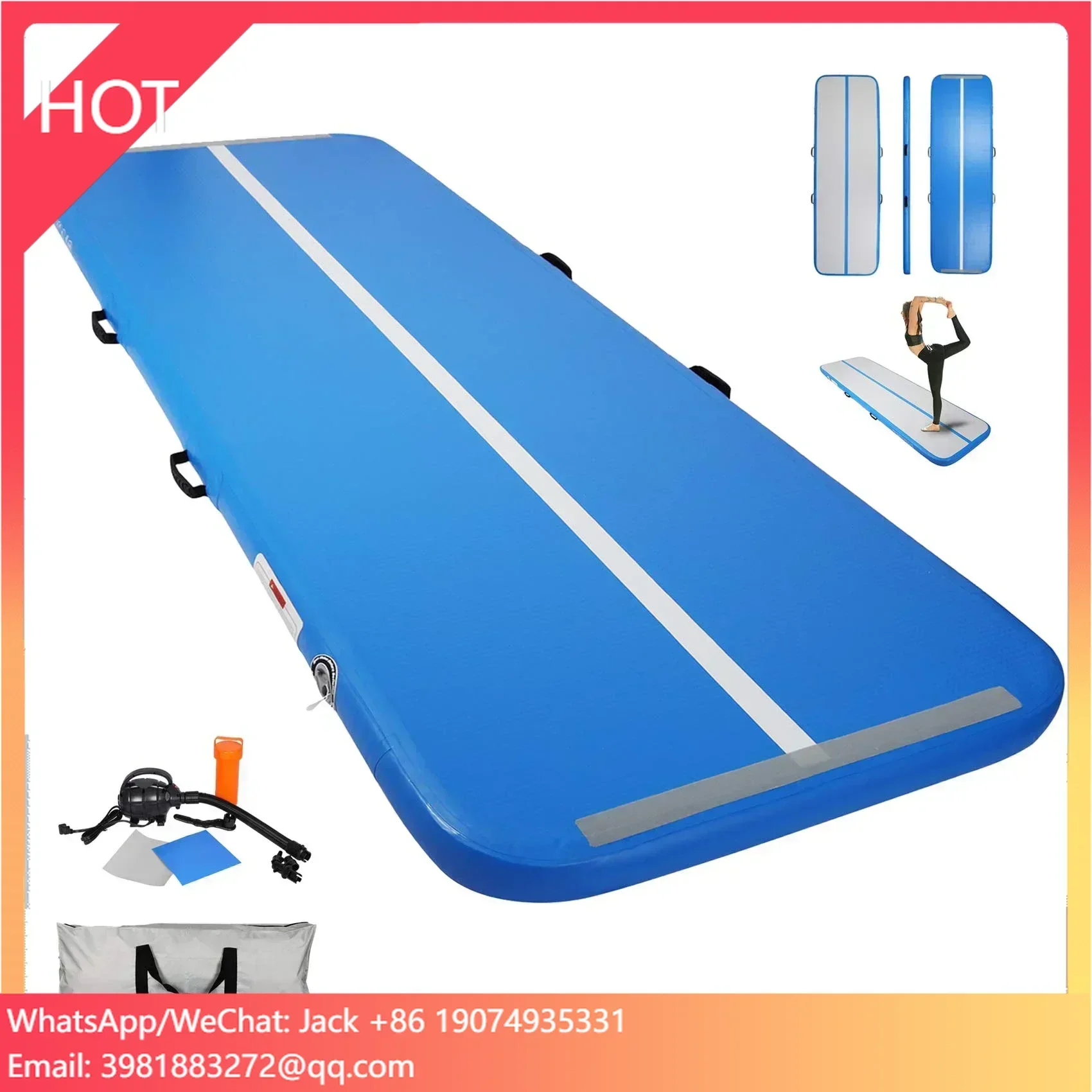 

yoga Floating Pool Water Trampoline Inflatable Air Track Mat Gym Acrobatics Mat Airtrack Floor Gymnastics Tumbling Mat