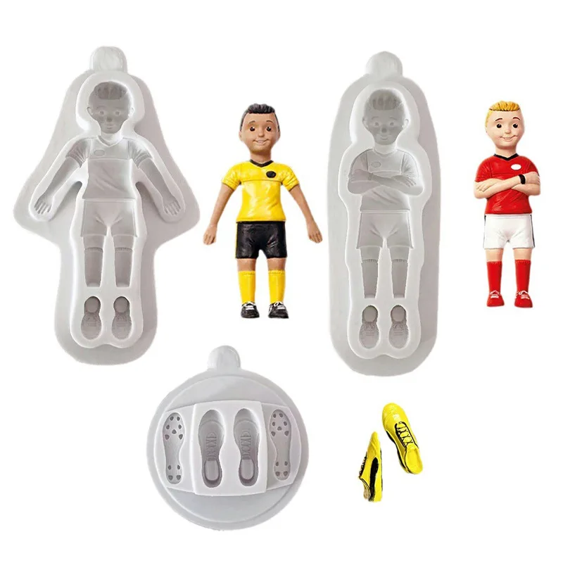 Kitchen Accessories Junior Football Fondant Candy Great for Christening Cake Decorating Cupcake