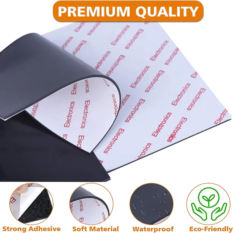 10cm*16cm*2mm Anti-slip silicone rubber plastic pads self adhesive non-slip mat for furniture