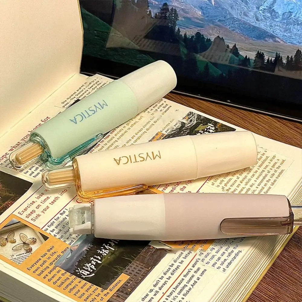 360 Degree Rotation Dot Glue Tape Press Type Pen-shape Double Sided Adhesive Tape Large Capacity DIY Scrapbooking