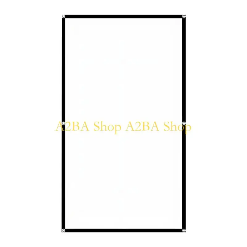 A2BA Heavy Duty Milk Silk Projector Screen With Improved Durability Imaging Curtain