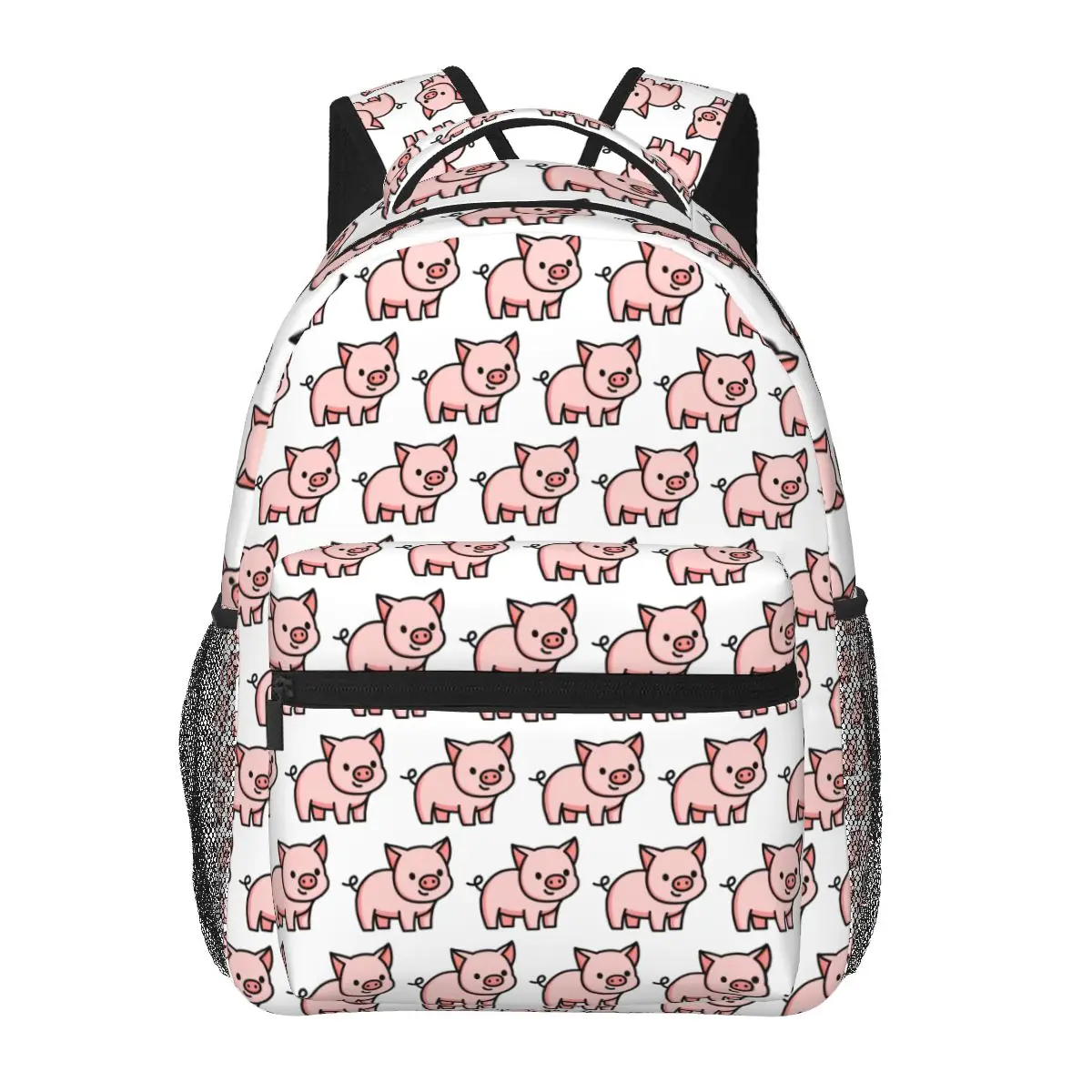 Pig Studentenrucksack, Schultasche, Wandern, Reisen, Tagesrucksack für Männer und Frauen, modische Büchertasche, Umhängetaschen