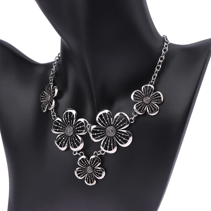 Boheemse Accessoires Bloemen Hanger Kettingen Mode Ketting Vrouwen Punk Sieraden Vintage Choker