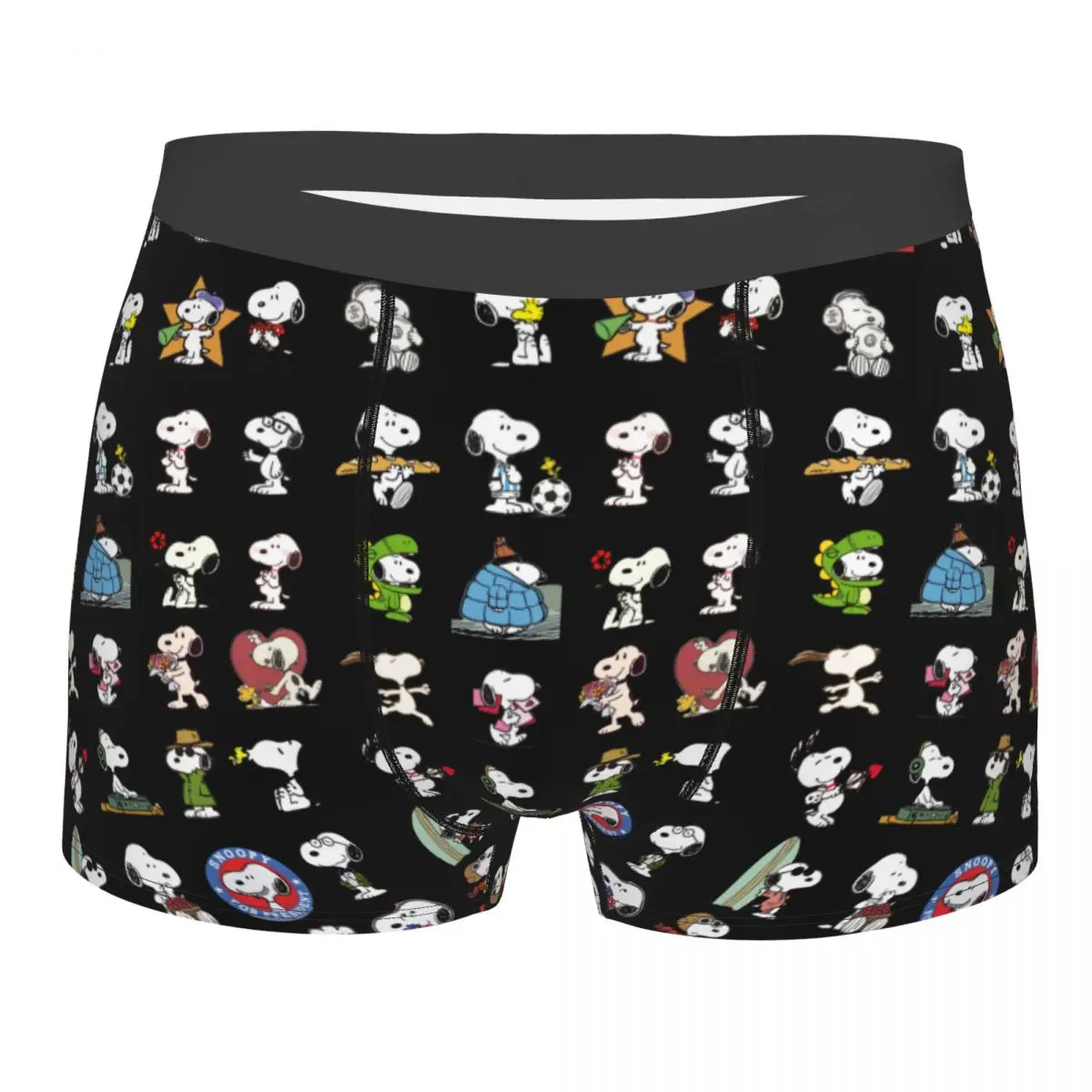 

Мужская новинка на заказ, нижнее белье с рисунком S-snoopys, трусы-боксеры, эластичные шорты, трусы, трусы