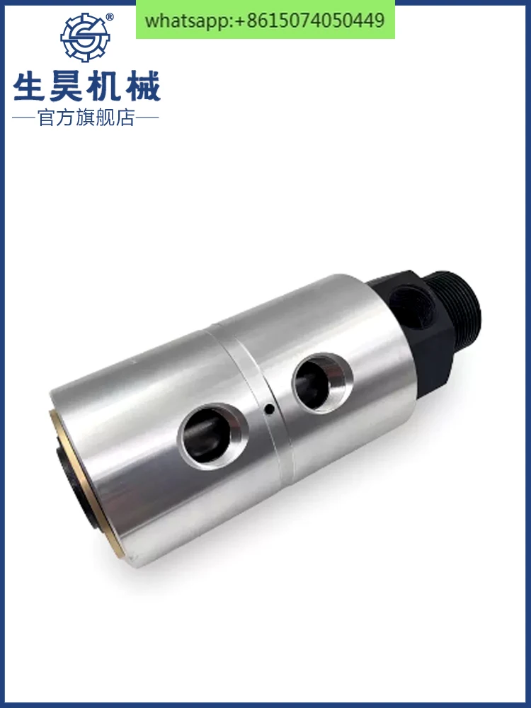 SHGY20-10R threaded 3-hole 6-point hydraulic double-circuit rotary joint for slitting machine and winding machine oil cylinder