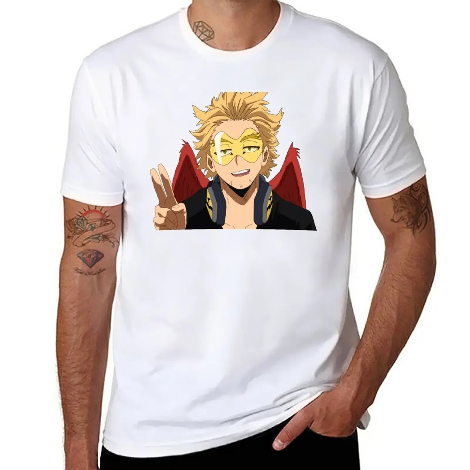 

Keigo Takami Hawks My hero academia T-Shirt boys whites summer clothes anime clothes men workout shirt