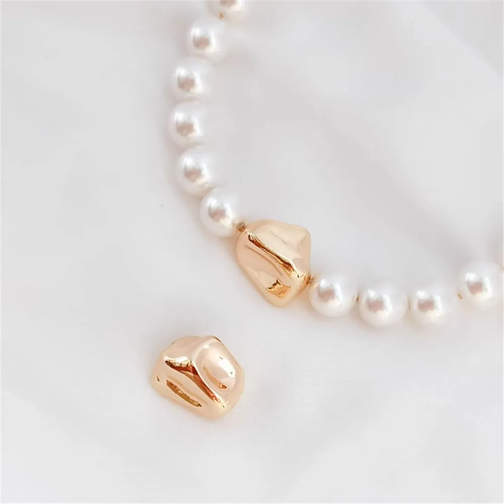 

Accessories: 14K Solid Copper-clad Gold Baroque Pearls, Irregular Spacer Beads, Scattered Beads, DIY Handmade Jewelry Accessorie