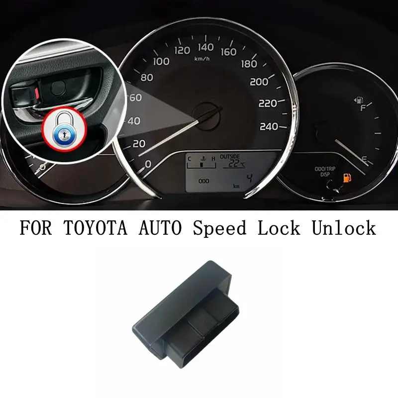 Dla Toyota Corolla/Aqua/Camry/Prado/RAV4/CROWN/CHR/LEVIN/Cruiser/verso/VIOS Car Auto OBD Plug And Play Blokada prędkości Urządzenie odblokowujące