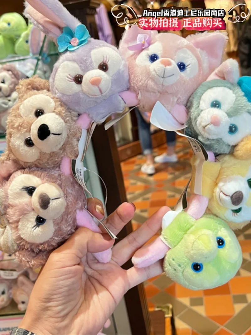 Disney Lingna Belle Star Dailu bambola di peluche carina testa grande sostituita con fascia per cartoni animati e copricapo festa di compleanno