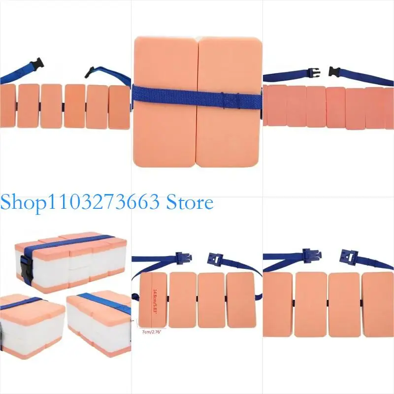 

R6FE Swim Belt-EVA Back Float Safety Swim Training Belt Swim Floating Waistband Adjustable Comfortable Floating Device