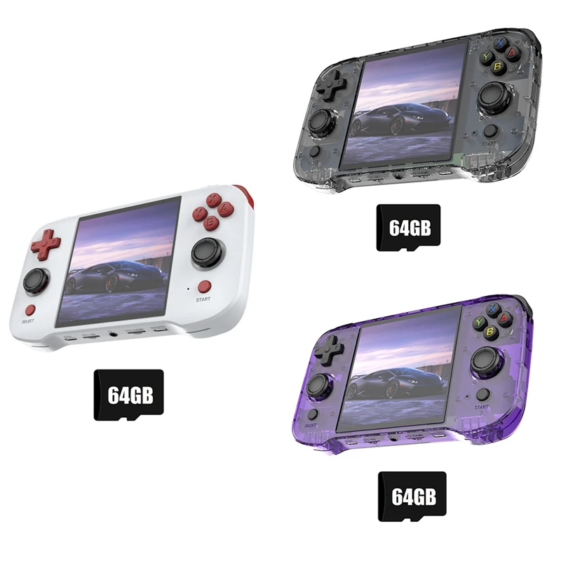 A48R-R46S Retro Handheld Game Console 64G 15000 Games 4.0Inch RK3566 Linux Portable Video Player For NES GB GBA Emulator