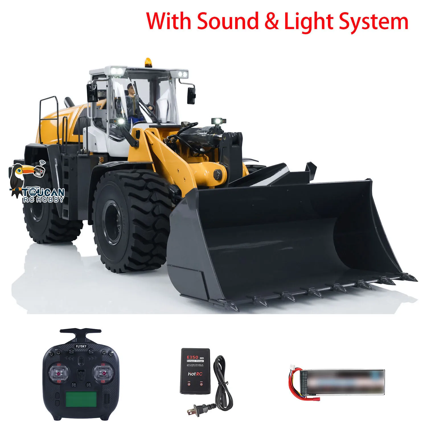 Toys XDRC 580 1/14 RTR Metal RC Hydraulic Loader TOUCAN RC HOBBY Radio Control Finished Engineering Vehicles Lights Trucks