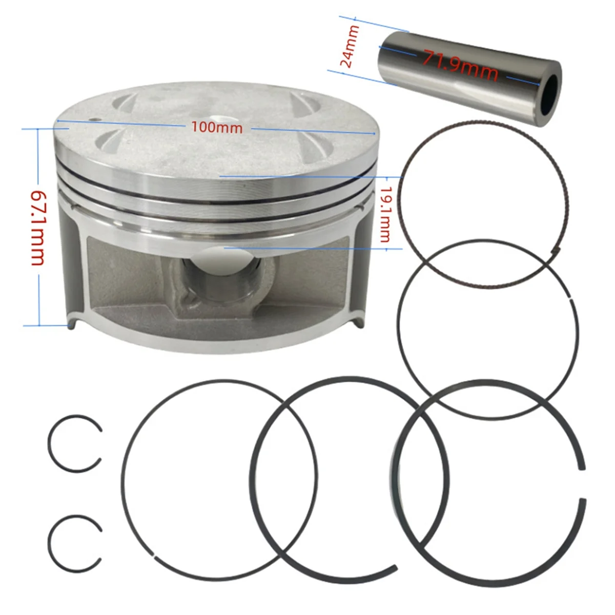 

Комплект деталей для поршня двигателя 100 мм, комплект прокладок поршня цилиндра_A95E