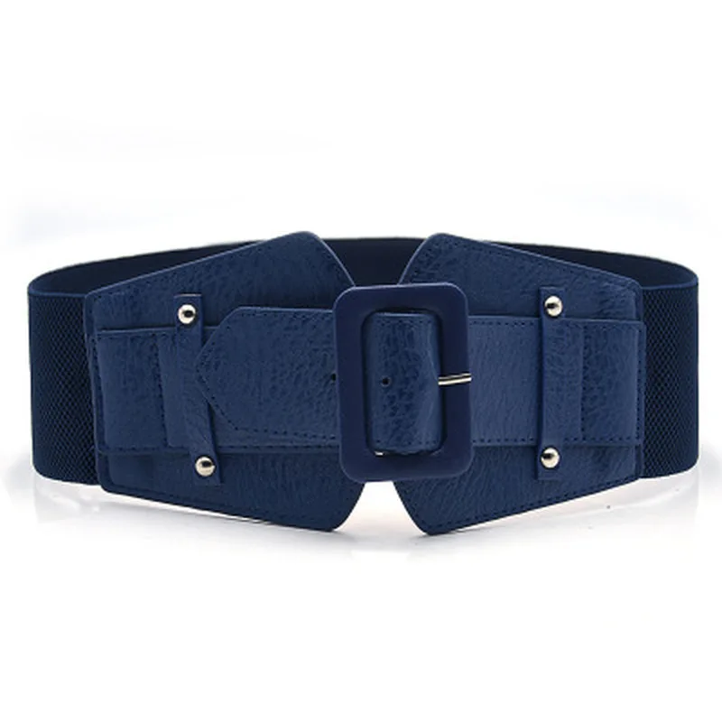 New Women Wide Belt For Dresses Elastic Belts Female Waist Strap Fashion Dress Waistband Decorative Accessory Personality Belt