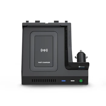 ワイヤレス充電器メルセデスベンツ W205 C43 C63 AMG GLC43 GLC63 X253 C/GLC クラス携帯電話 USB 充電パッドアクセサリー