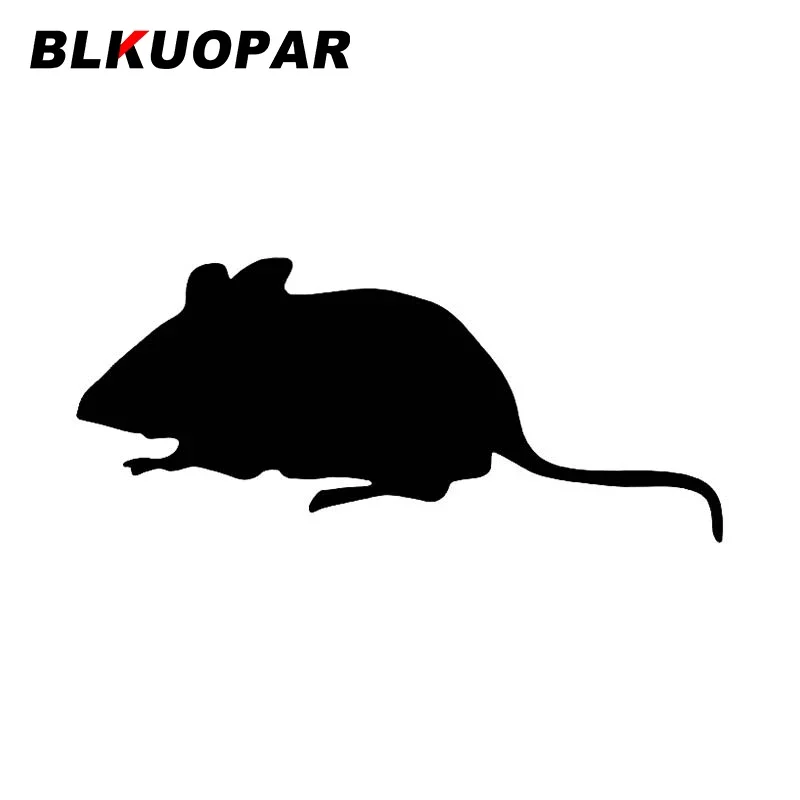 BLKUOPAR Mouse Silhouettes Car Stickers Creative Decals Snowboard Windshield Waterproof Refrigerator Occlusion Scratch Decor